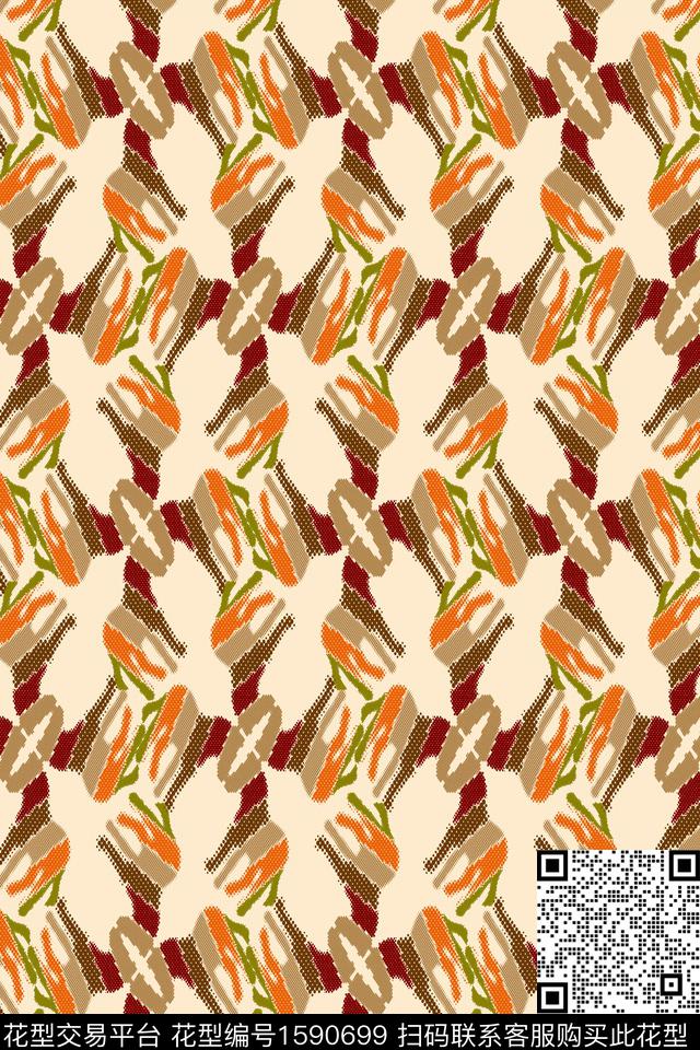 马趣味抽象数码印花华亿平台下载（图片编号: 1590699） - 瓦栏（Walan）