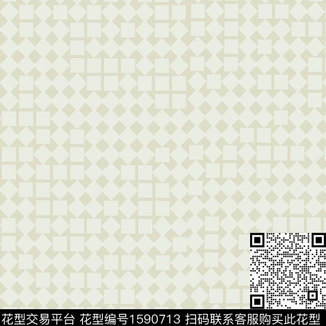 格子里料印花几何传统印花华亿平台下载（图片编号: 1590713） - 瓦栏（Walan）