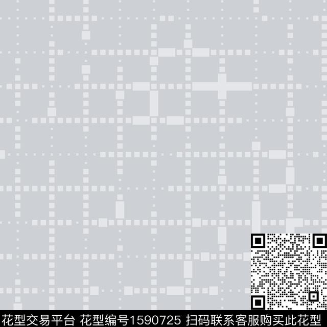 格子里料印花几何传统印花华亿平台下载（图片编号: 1590725） - 瓦栏（Walan）