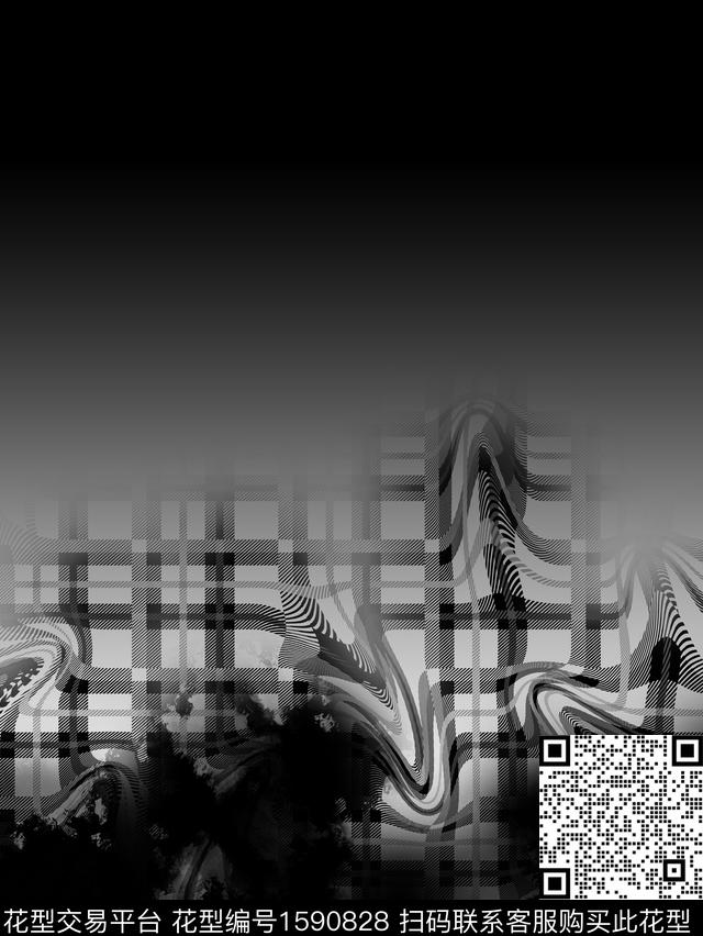 定位花扎染华亿平台几何数码印花华亿平台下载（图片编号: 1590828） - 瓦栏（Walan）