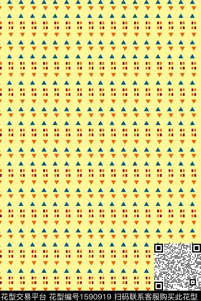 格子几何三角形传统印花华亿平台下载（图片编号: 1590919） - 瓦栏（Walan）