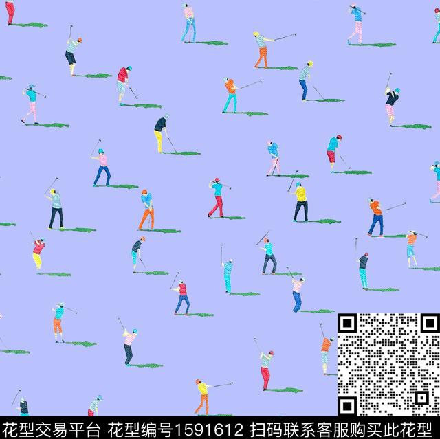 雨伞小碎花高尔夫数码印花华亿平台下载（图片编号: 1591612） - 瓦栏（Walan）