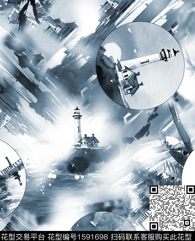 小清新雪纺平面花卉数码印花华亿平台下载（图片编号: 1591698） - 瓦栏（Walan）