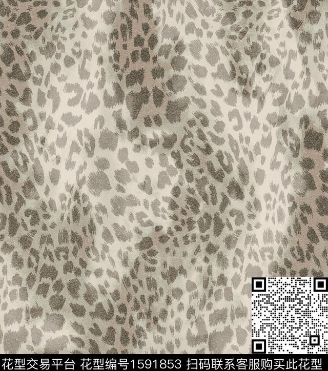 豹纹渐变肌理数码印花华亿平台下载（图片编号: 1591853） - 瓦栏（Walan）