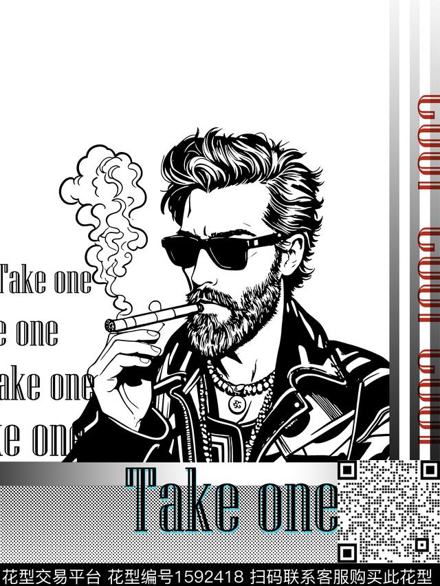 欧洲大牌风胸前独幅数码印花华亿平台下载（图片编号: 1592418） - 瓦栏（Walan）