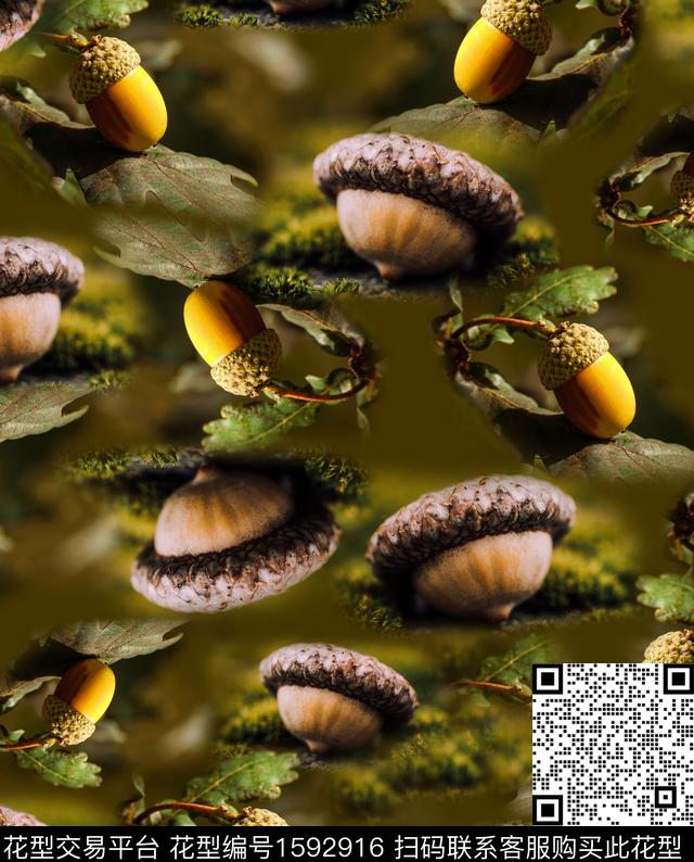 松果数码印花华亿平台下载（图片编号: 1592916） - 瓦栏（Walan）