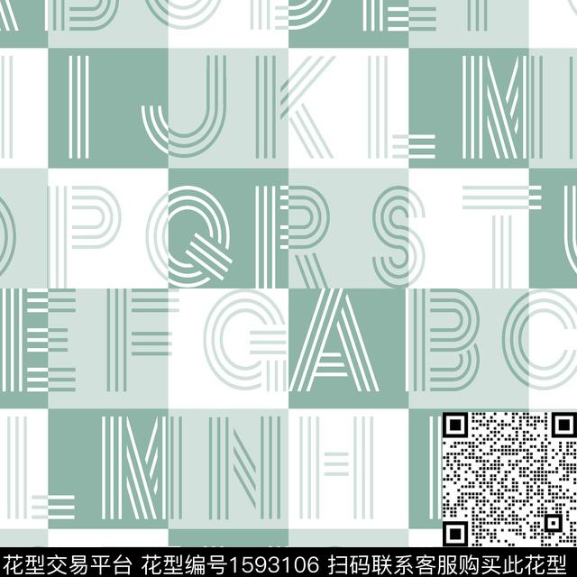 几何男装字母数码印花华亿平台下载（图片编号: 1593106） - 瓦栏（Walan）