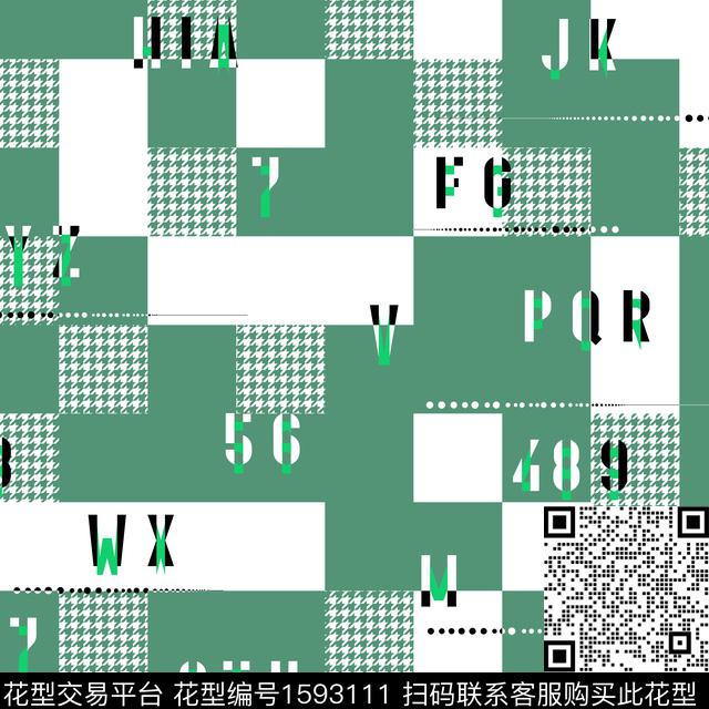 几何男装字母数码印花华亿平台下载（图片编号: 1593111） - 瓦栏（Walan）
