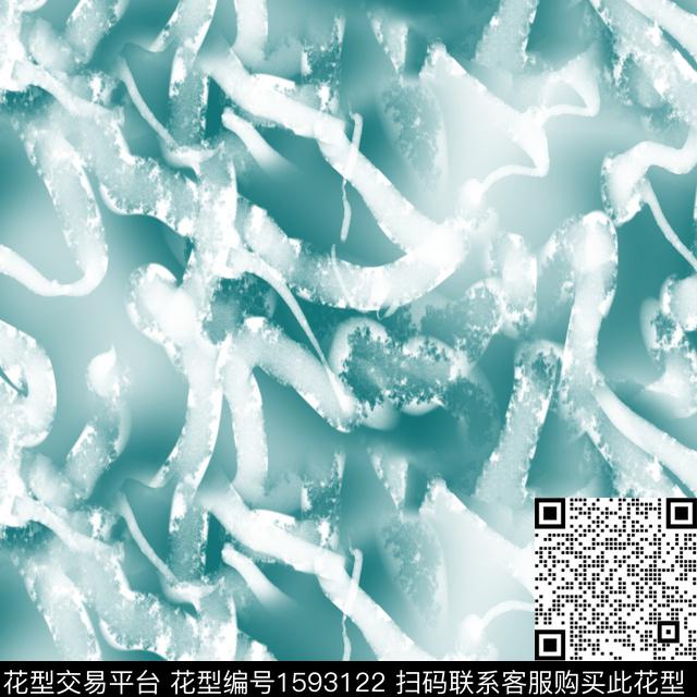 黑白华亿平台抽象男装男装数码印花华亿平台下载（图片编号: 1593122） - 瓦栏（Walan）