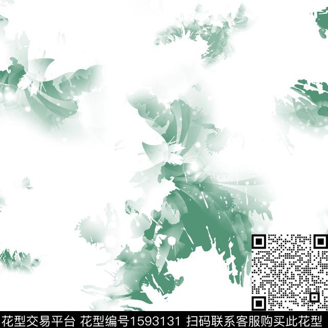 扎染华亿平台抽象男装几何数码印花华亿平台下载（图片编号: 1593131） - 瓦栏（Walan）