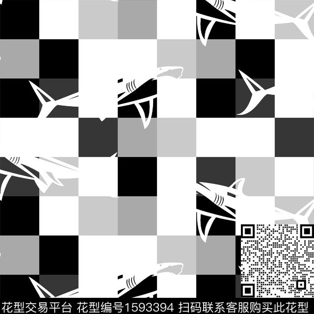 抽象男装几何男装数码印花华亿平台下载（图片编号: 1593394） - 瓦栏（Walan）