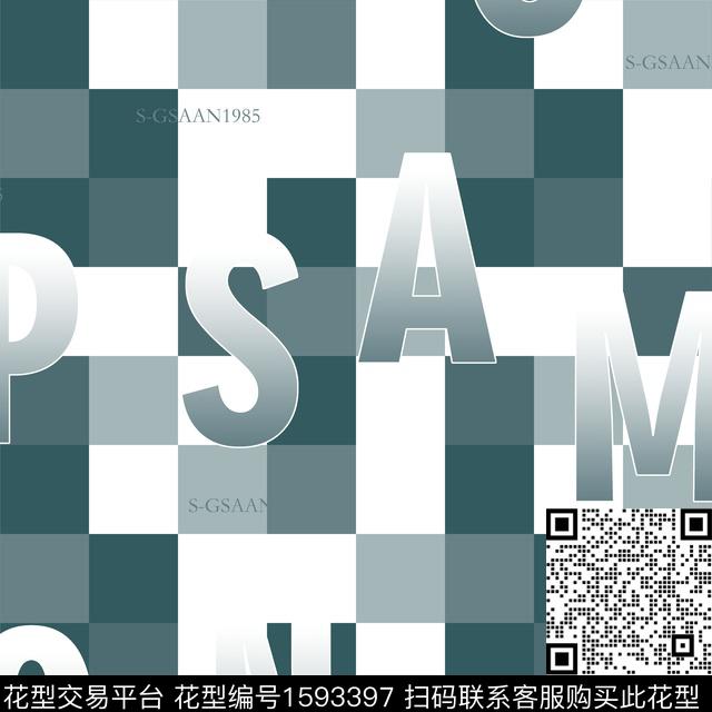 抽象男装几何男装数码印花华亿平台下载（图片编号: 1593397） - 瓦栏（Walan）