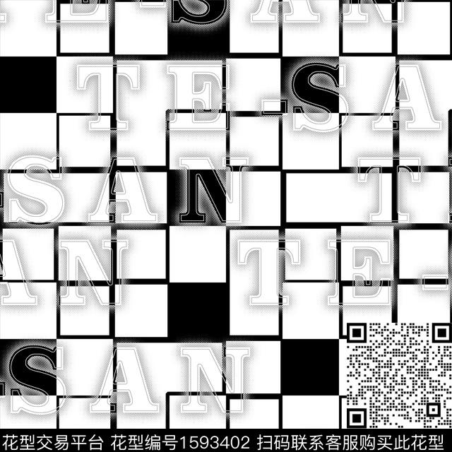 抽象男装几何男装数码印花华亿平台下载（图片编号: 1593402） - 瓦栏（Walan）