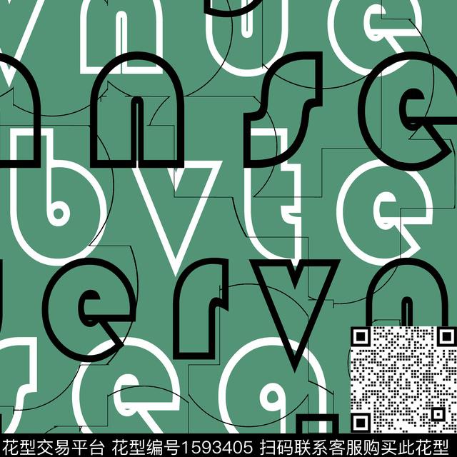 字母线条几何传统印花华亿平台下载（图片编号: 1593405） - 瓦栏（Walan）