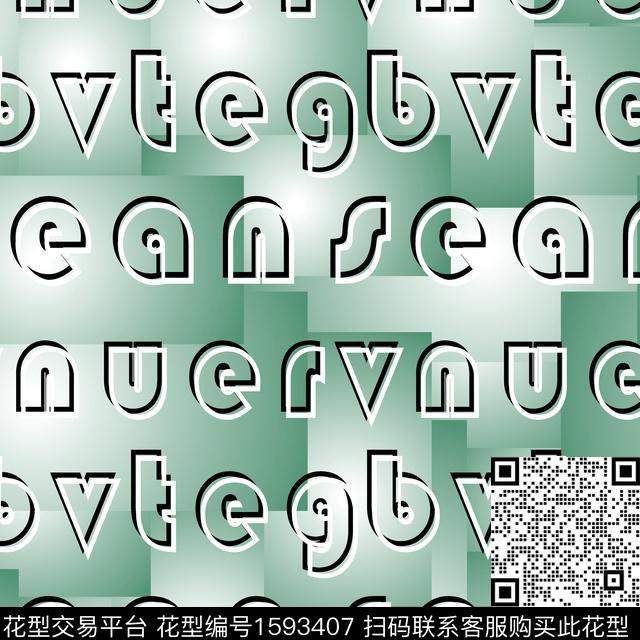 几何男装字母数码印花华亿平台下载（图片编号: 1593407） - 瓦栏（Walan）
