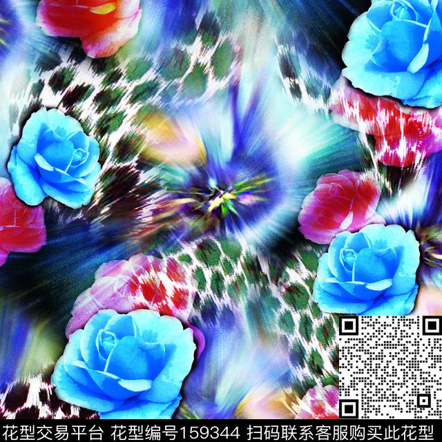 爆款散花数码印花华亿平台下载（图片编号: 159344） - 瓦栏（Walan）