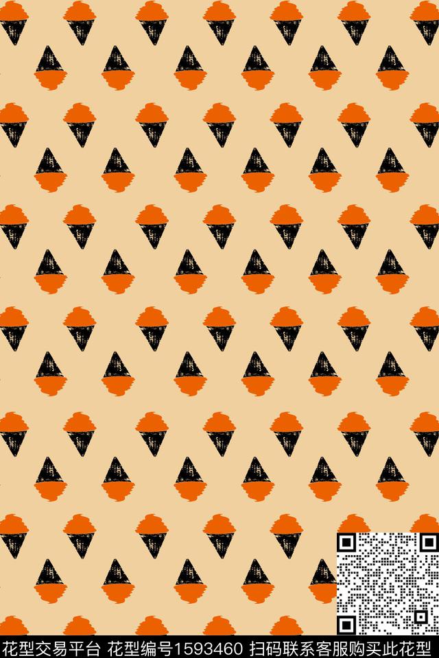 趣味冰淇淋童装传统印花华亿平台下载（图片编号: 1593460） - 瓦栏（Walan）