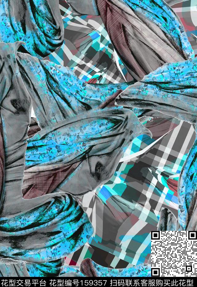 感悟抽象数码印花华亿平台下载（图片编号: 159357） - 瓦栏（Walan）