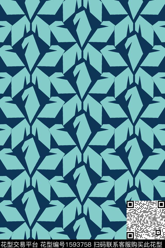 几何传统印花华亿平台下载（图片编号: 1593758） - 瓦栏（Walan）