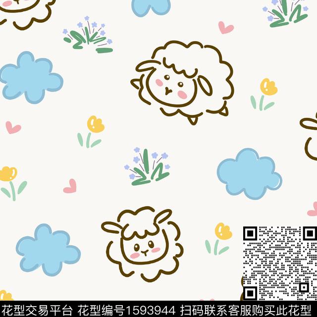 卡通动物趣味可爱传统印花华亿平台下载（图片编号: 1593944） - 瓦栏（Walan）