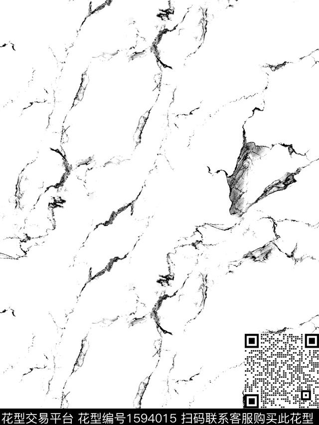 抽象裂缝大理石纹数码印花华亿平台下载（图片编号: 1594015） - 瓦栏（Walan）