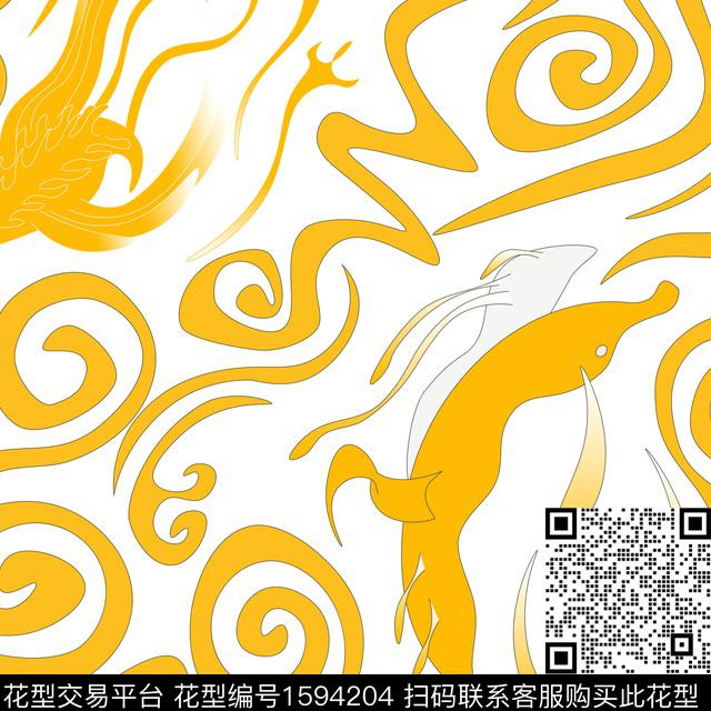 渐变抽象数码印花华亿平台下载（图片编号: 1594204） - 瓦栏（Walan）