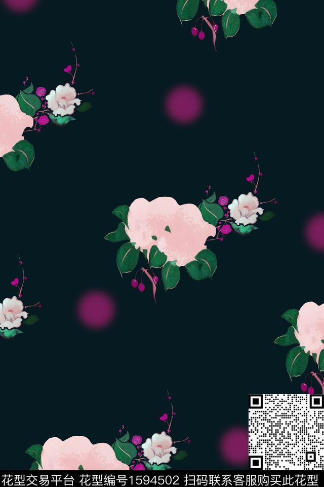 植物花卉田园数码印花华亿平台下载（图片编号: 1594502） - 瓦栏（Walan）