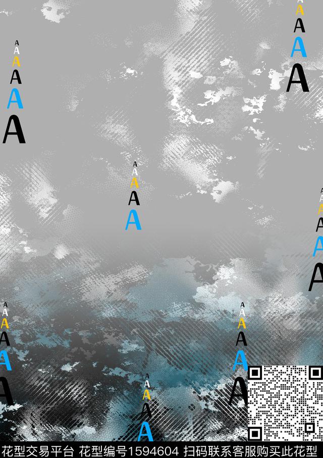 定位抽象渐变数码印花华亿平台下载（图片编号: 1594604） - 瓦栏（Walan）