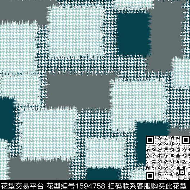 抽象男装几何男装数码印花华亿平台下载（图片编号: 1594758） - 瓦栏（Walan）