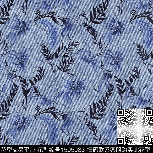 纹理花卉肌理数码印花华亿平台下载（图片编号: 1595083） - 瓦栏（Walan）