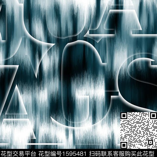 扎染抽象模糊数码印花华亿平台下载（图片编号: 1595481） - 瓦栏（Walan）