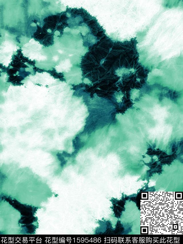 抽象水彩渐变数码印花华亿平台下载（图片编号: 1595486） - 瓦栏（Walan）