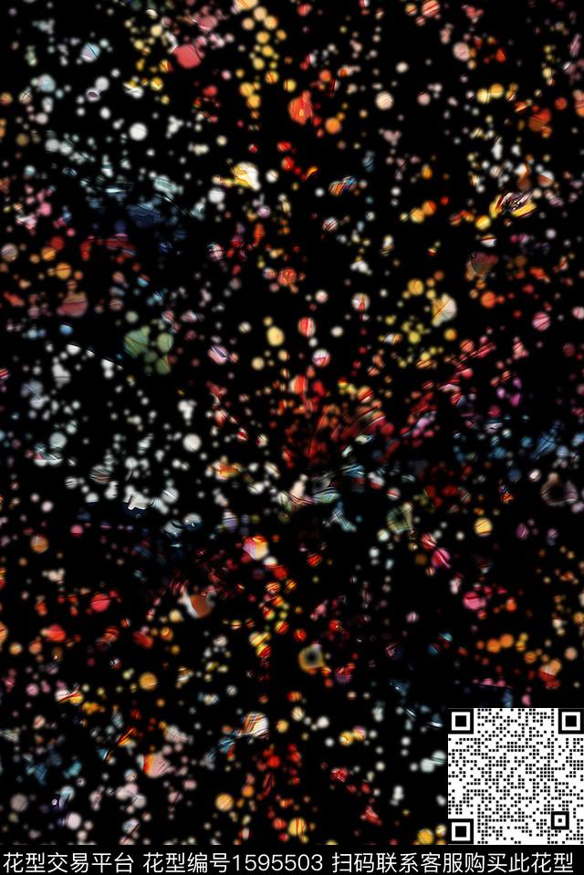 抽象碎片肌理数码印花华亿平台下载（图片编号: 1595503） - 瓦栏（Walan）