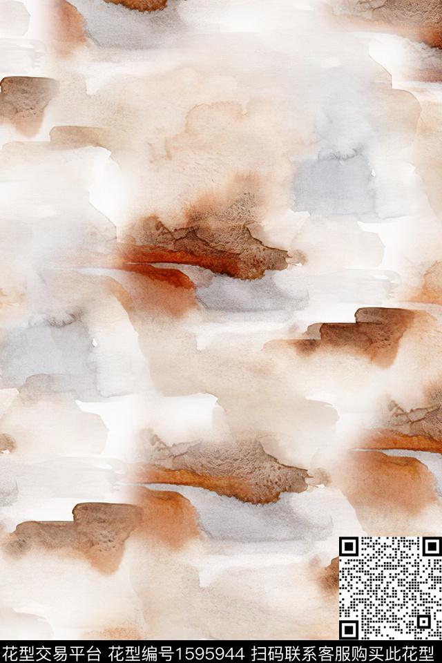 水彩肌理抽象数码印花华亿平台下载（图片编号: 1595944） - 瓦栏（Walan）