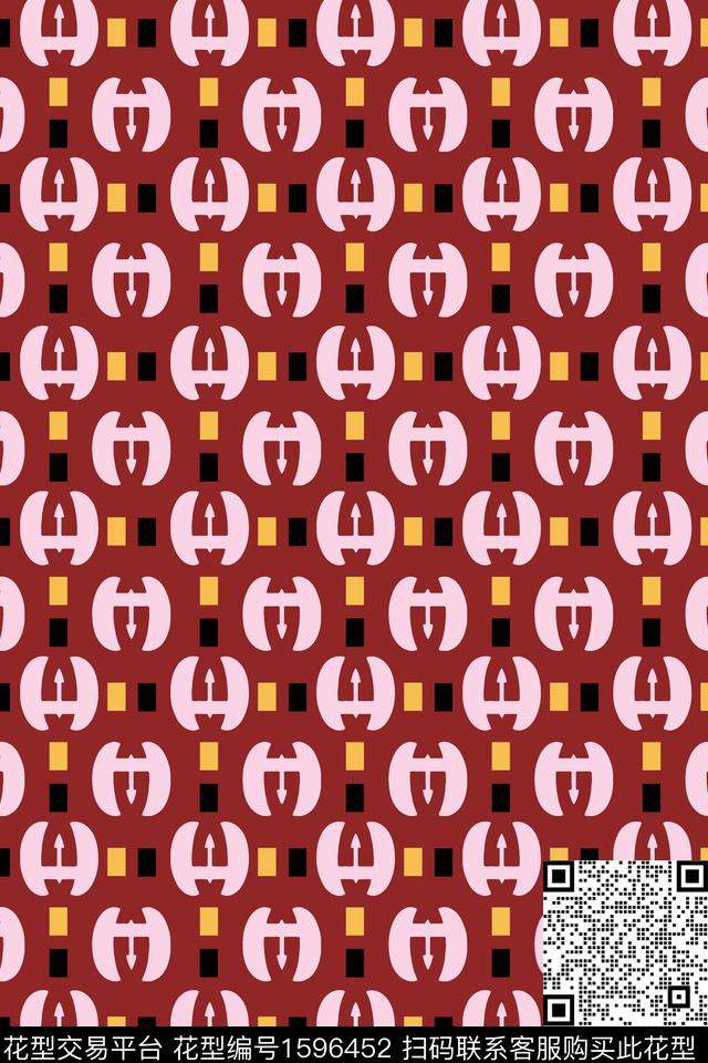 符号箭头几何传统印花华亿平台下载（图片编号: 1596452） - 瓦栏（Walan）