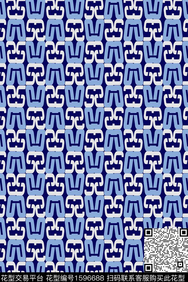 字母趣味传统印花华亿平台下载（图片编号: 1596688） - 瓦栏（Walan）