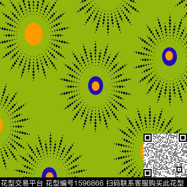 几何简约波点传统印花华亿平台下载（图片编号: 1596866） - 瓦栏（Walan）