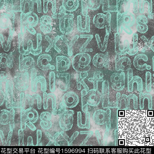 纹理肌理字母数码印花华亿平台下载（图片编号: 1596994） - 瓦栏（Walan）