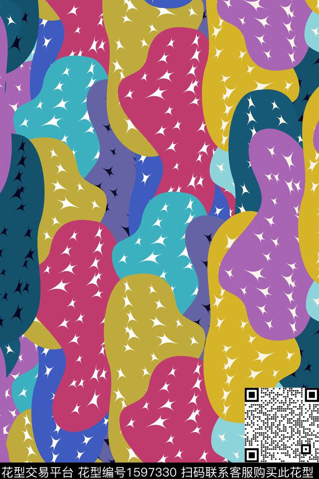 迷彩抽象传统印花华亿平台下载（图片编号: 1597330） - 瓦栏（Walan）