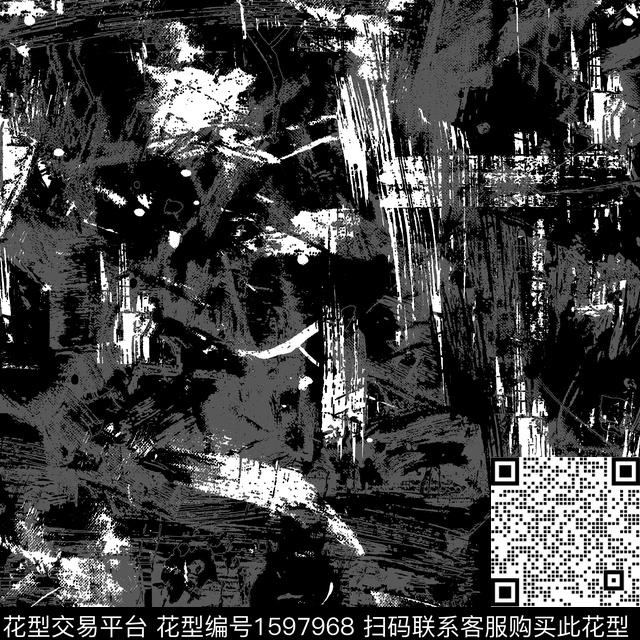 笔触抽象abstractseamlesspattern数码印花华亿平台下载（图片编号: 1597968） - 瓦栏（Walan）