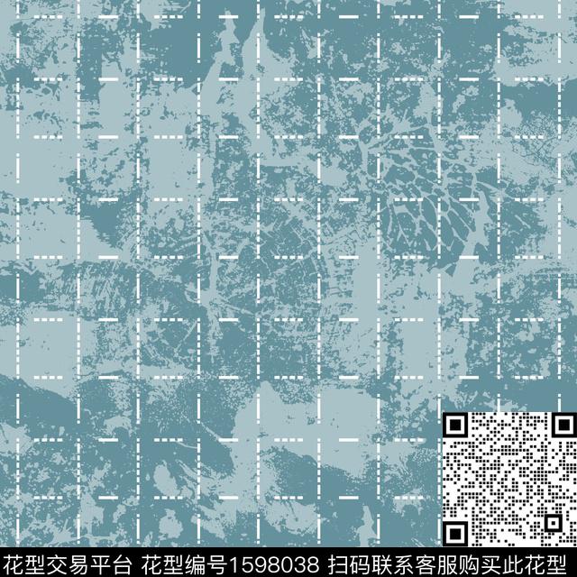 纹理格子抽象数码印花华亿平台下载（图片编号: 1598038） - 瓦栏（Walan）