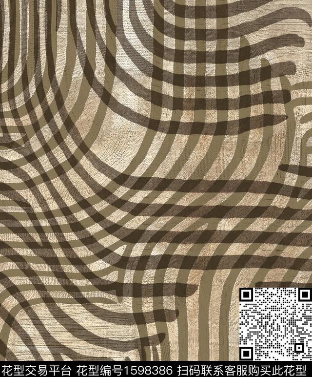 条纹肌理数码印花华亿平台下载（图片编号: 1598386） - 瓦栏（Walan）