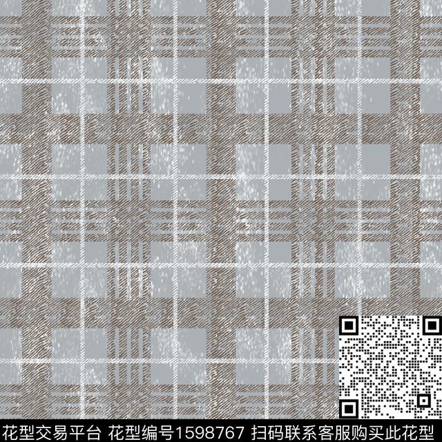 格子肌理休闲数码印花华亿平台下载（图片编号: 1598767） - 瓦栏（Walan）