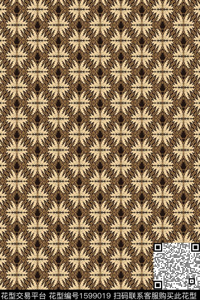 民族风古典纹样数码印花华亿平台下载（图片编号: 1599019） - 瓦栏（Walan）