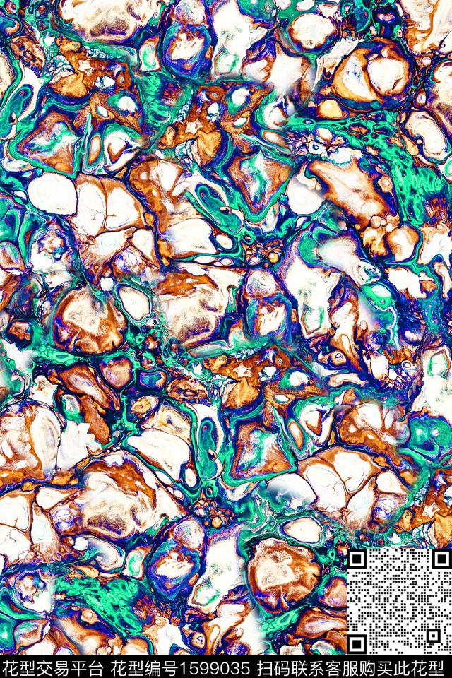 肌理油画华亿平台抽象数码印花华亿平台下载（图片编号: 1599035） - 瓦栏（Walan）