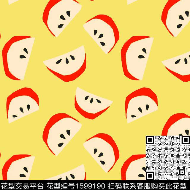 趣味童装苹果传统印花华亿平台下载（图片编号: 1599190） - 瓦栏（Walan）