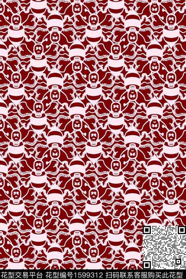 昆虫蜜蜂抽象传统印花华亿平台下载（图片编号: 1599312） - 瓦栏（Walan）