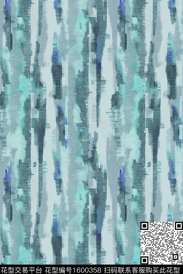 肌理抽象女装花数码印花华亿平台下载（图片编号: 1600358） - 瓦栏（Walan）