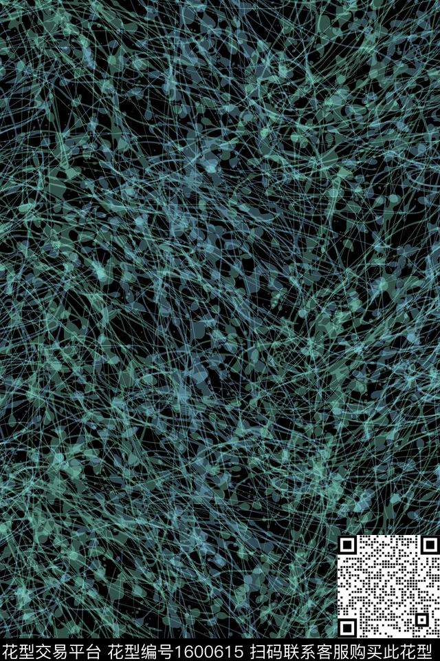 抽象泼墨肌理数码印花华亿平台下载（图片编号: 1600615） - 瓦栏（Walan）