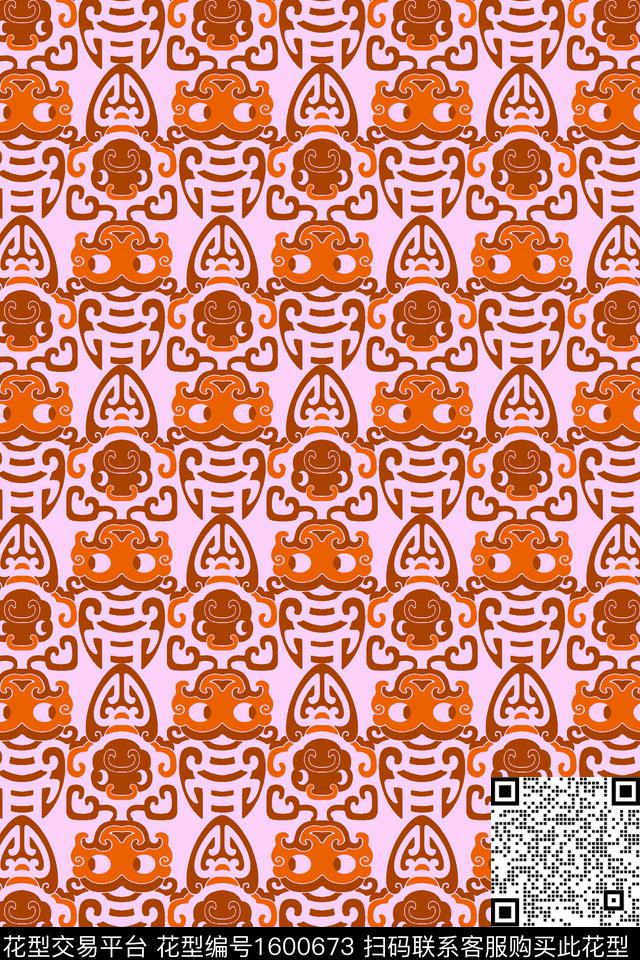 民族风中国风古典纹样传统印花华亿平台下载（图片编号: 1600673） - 瓦栏（Walan）